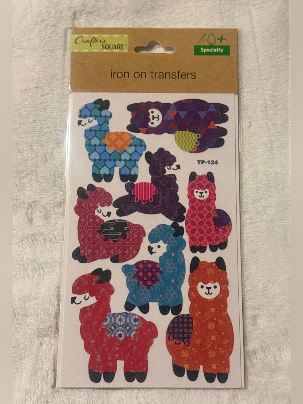 💜 Crafter's Square Iron-On Llamas Transfer - Discontinued
